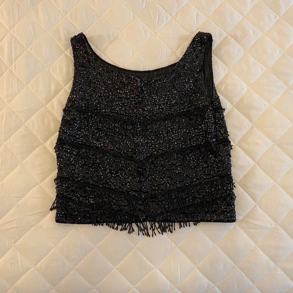 Vintage 1960s Sequin and Beaded Top - Picture 3 of 9